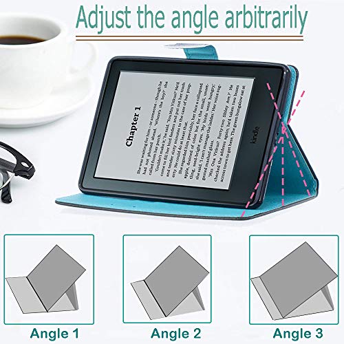 Capa para Kindle Paperwhite (10ª geração, apenas versão de 2018), interior de TPU macio de couro sin