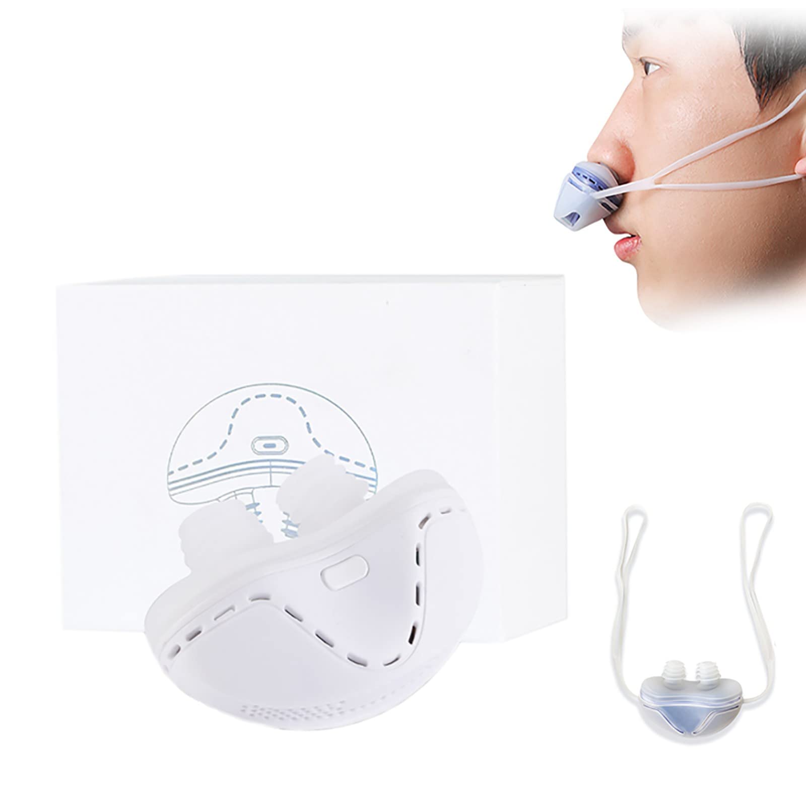 SJASD Electric CPAP Anti Snoring Device, Silicone Anti Snoring Aid Anti-snoring Device,Snoring Solution Devices for Men/Women Comfortable Sleep