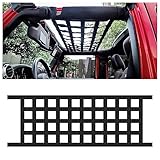 Car Roof Net Hitch Hammock,Multipurpose Mesh Cargo Net Hammock Compatible with Jeep Wrangler YJ,TJ,JK,JKU,JL,JLU 1987-2021 4-Door and 2-Door,Car Camping Must Haves Accessories