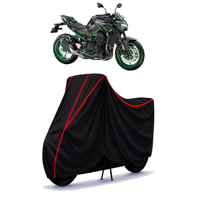 Image of Z 900 Water Resistant Bike Cover for All Motorcycles & Scooters | Heavy Duty Premium Taffeta Fabric | UV Protection, Dustproof, Scratchproof | All Weather Two Wheeler Body Cover with Elastic Bottom