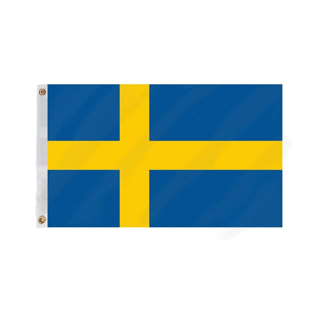 Flagmax Sweden Flag 5ft x 3ft (90cm x 150cm), 5ft x 3ft (150cm x 90cm)