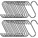 S Haken Schwarz Heavy Duty Haken S Haken Eisen S Haken Aufhängen S Haken Klein S Haken Schwarz Rostfrei Fleischerhaken Haken für Hängende Pflanze, Haken für Schrank, Blume, Korb, Garten 30 Pcs