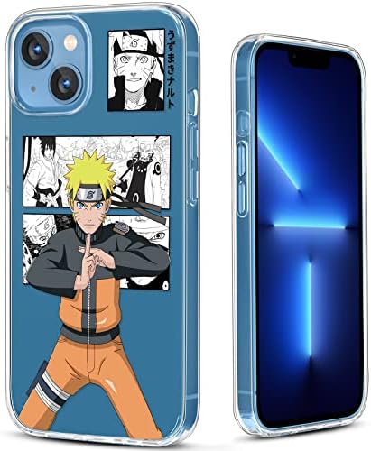 Varkululx Anime Phone Case for iPhone 12/12Pro Clear, [Non-Yellowing] Transparent Case with Soft Rubber Bumper, Shockproof & Drop Protection, Cool Anime Case for Boys & Girls (MRTM,12/12Pro