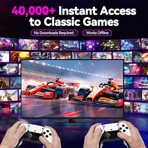 2025 Upgraded Retro Gaming Console, 4K HDMI Video Game Consoles with 40,000+ Games & 23 Emulators, Plug and Play Video Gaming Stick (128G) - Image 7