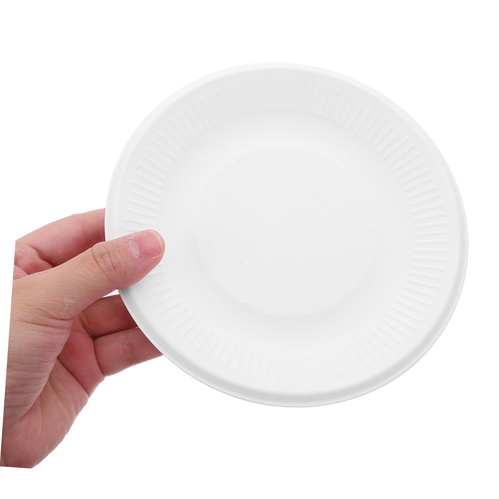 Didiseaon Piatti Dessert Monouso Rotondi 6 Pollici Carta Bianca 200 Pezzi | Dolci, Aperitivi e Snack, Stile Semplice ed Elegante, per Feste e Eventi Formali