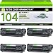 GREENCYCLE Compatible Toner Cartridge Replacement for Canon 104 FX9 FX10 FX-10 FX-9 104 ImageClass MF4100 MF4150 MF4270 MF4350d MF4370dn MF4380dn D420 D480 (Black,4 Pack)