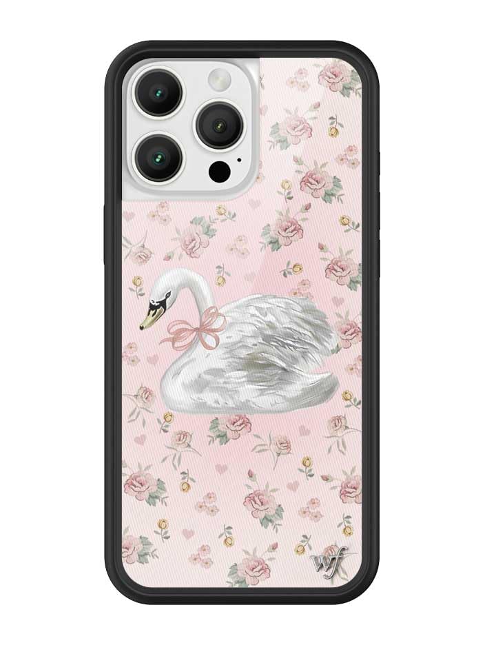 Image of Wildflower Cases - Compatible with iPhone 16 Pro Max | Protective Bumper, 6.5ft Drop Test Certified, Women Owned Small Business | Sweet Swan