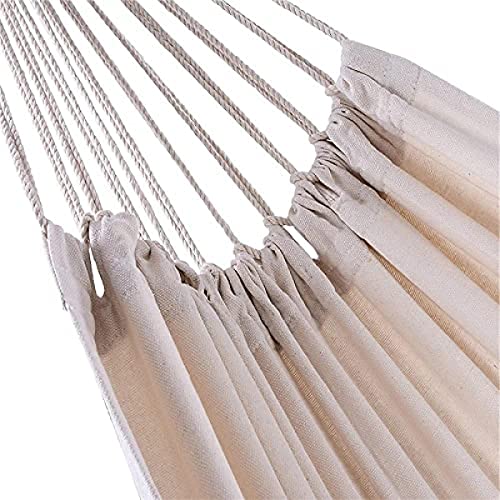 Shopfleet Camping Hammock Thickened Durable Canvas 660Lb Fabric Single Hammocks With Anti Roll Balance Beam For Camping Patio Backyard Outdoor #TOP3