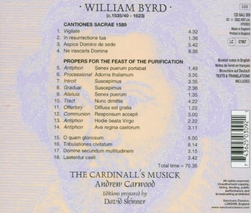 Byrd - Cantiones sacrae et autres pièces – vue 2