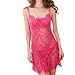 Produktbild VENMO Frauen-reizvolle Wäsche-Spitze-Unterwäsche Nachtwäsche Nachtwäsche Siames Red Bodysuit Sexy Dessous Damen Lace Babydoll Nachtwäsche Lingeries Reizwäsche Clubwear Bowknot Dessous (Hot Pink, S)