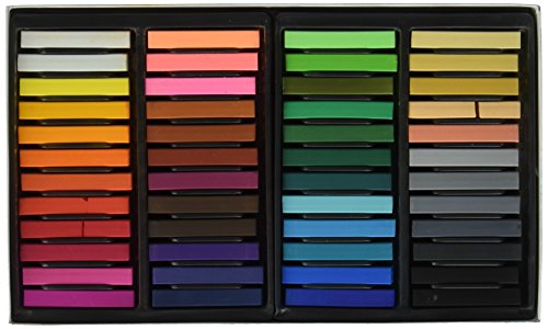 Sargent Art - 22-4148 Non-Toxic Square Chalk Pastel Set In Tray, 3/4 X 2-1/2 In, Assorted Color, Set Of 48 #TOP1