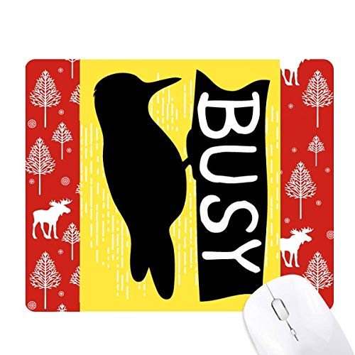 Souris pic noir silhouette animal de la forêt pour décoration jardin Noël
