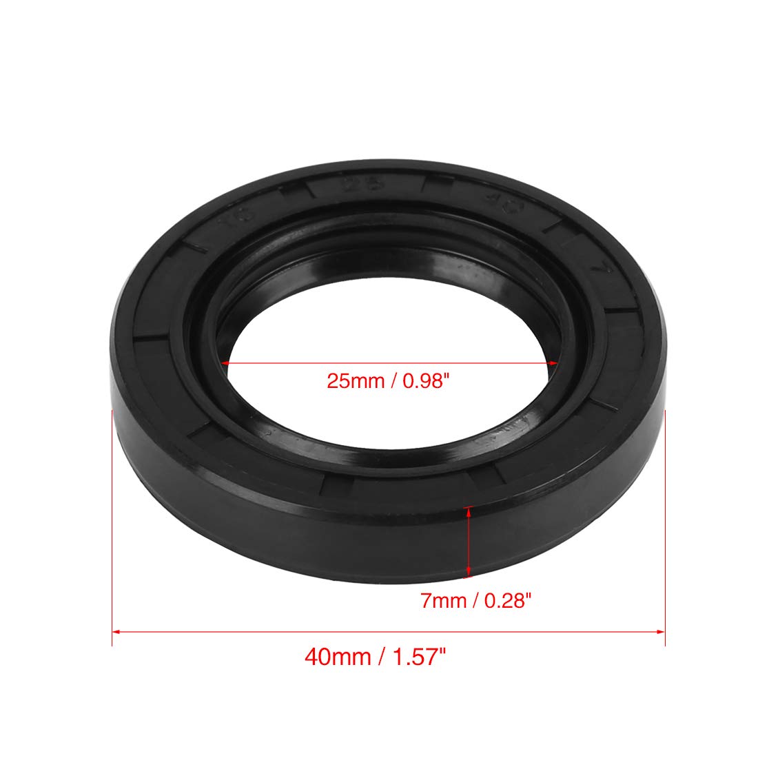 Gomma Metrico Albero Rotante Guarnizione Olio 25x38x7mm - Foto 5