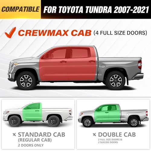 Estribos laterales para Toyota Tundra Crew Max Cab 2007-2021 miniatura 2