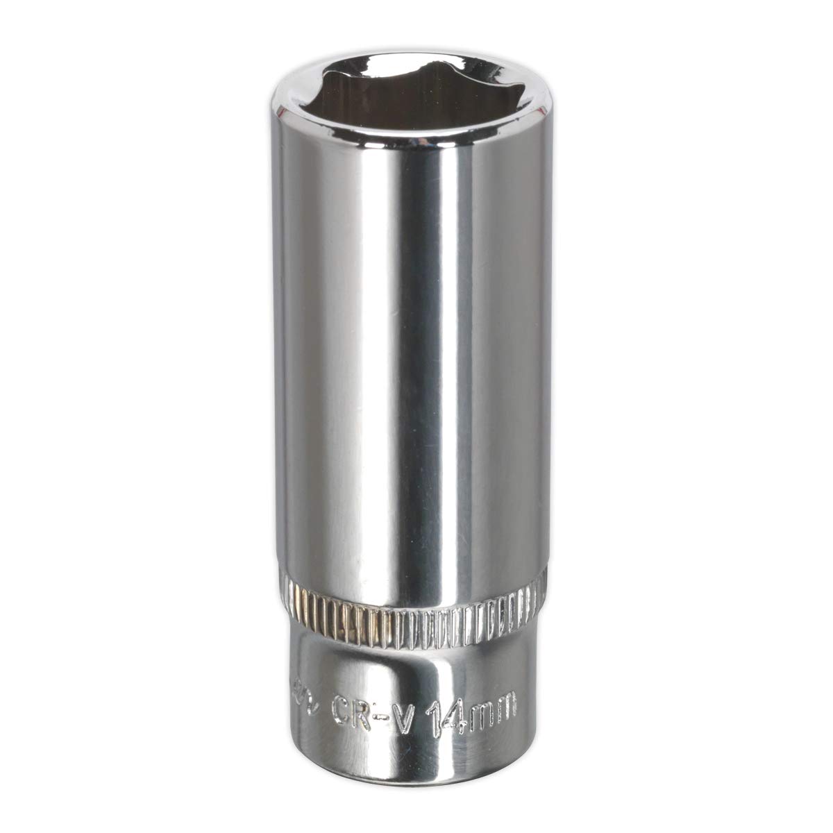 Sealey Walldrive® Socket 14mm Deep 1/4sq Drive Fully Polished