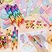 BenLouis 24 Pcs Sweet Mini Coloring Books Kids Candyland Donut Ice Cream Party Favors Small Activity Books Bulk for Kids Treats Desserts Birthday Goodie Bags Stuffers Return Gifts Classroom Travel