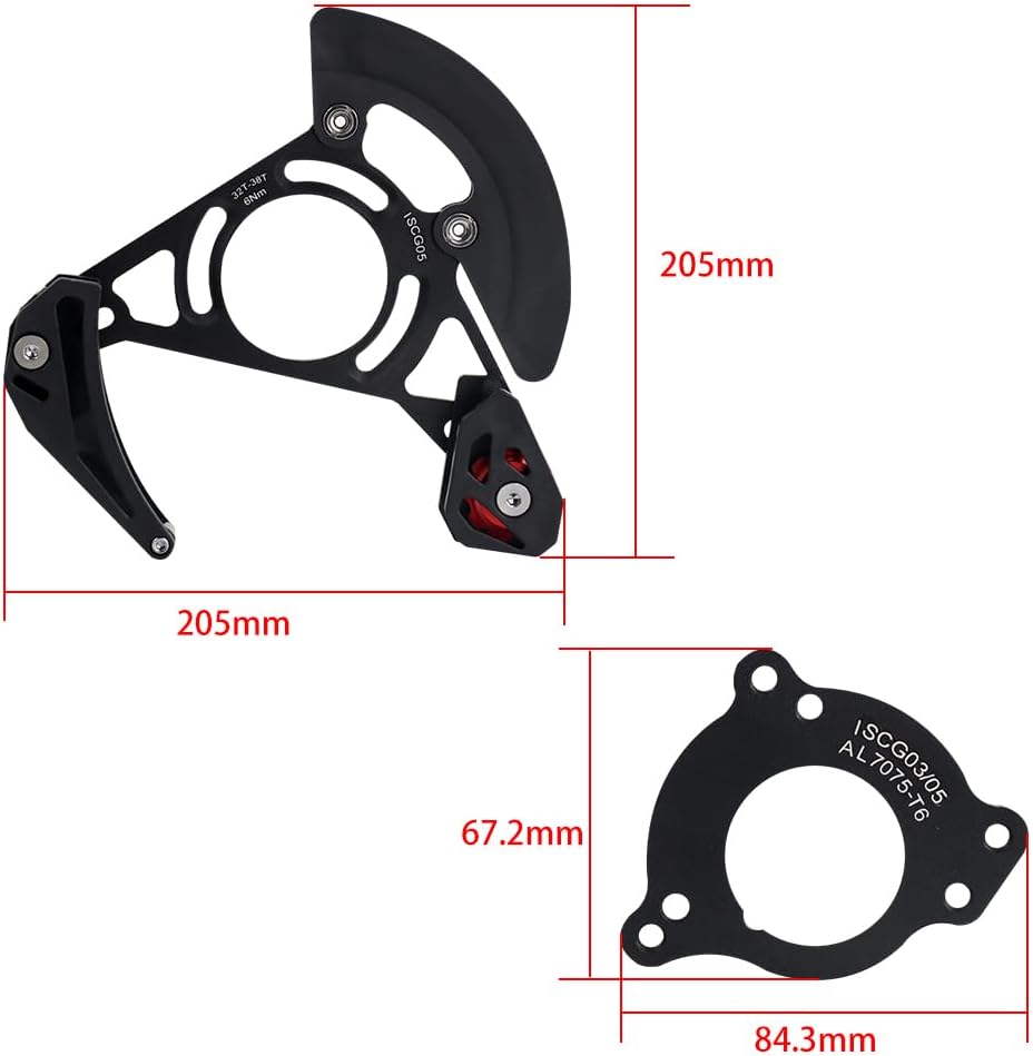 BESNIN Chain Guide ISCG-05 Mountain Bike Chain Guide Bike MTB Chain Guide for 1x System Black or Purple