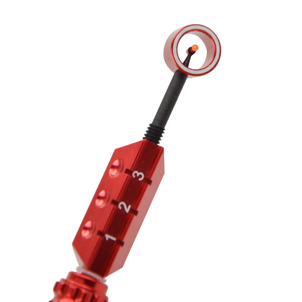 Bogenvisier für Recurvebögen Aluminium Bow Sight Bogen Anblick Jagdvisier 1 Pin Bogen Visier für Bogenzubehör