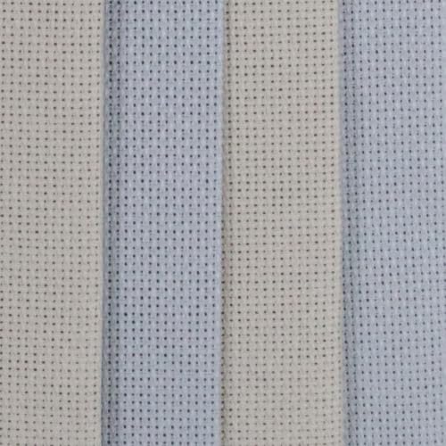 Image of KCS 4 /6 pc of 12 inch x 18 inch 18 Count Cotton Aida Cloth Cross Stitch Fabric (4 pc, Pearl Grey+Light Grey)