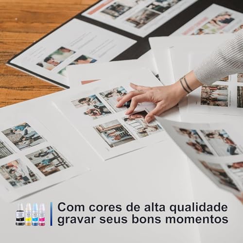 4x Refil Tinta 544 Para Epson L3150 L3250 L3110 L5190 L3210 L5290 L1250 L5590 T544