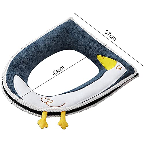 Universal WC Sitzkissen, Weich Toilettenkissen, Wasserdichtes WC Sitzkissen, Warmes Toilettensitzkissen, WC Sitzkissen mit Reißverschluss, Kann für Antifouling Toilettenmatten Verwendet Werden – Bild 4