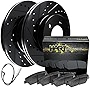 Hart Brakes Front Brakes and Rotors Kit |Front Brake Pads| Brake Rotors and Pads| Ceramic Brake Pads and Rotors |fits 2011-2018 BMW X5, 2011-2019 BMW X6