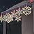 Dazzle Bright Christmas Snowflake Lights Outdoor,100 Count 8.5FT Connectable Waterproof Christmas Icicle Lights with 6 Drops Plug in for Indoor Xmas Yard Home Decorations (Multi-Colored)