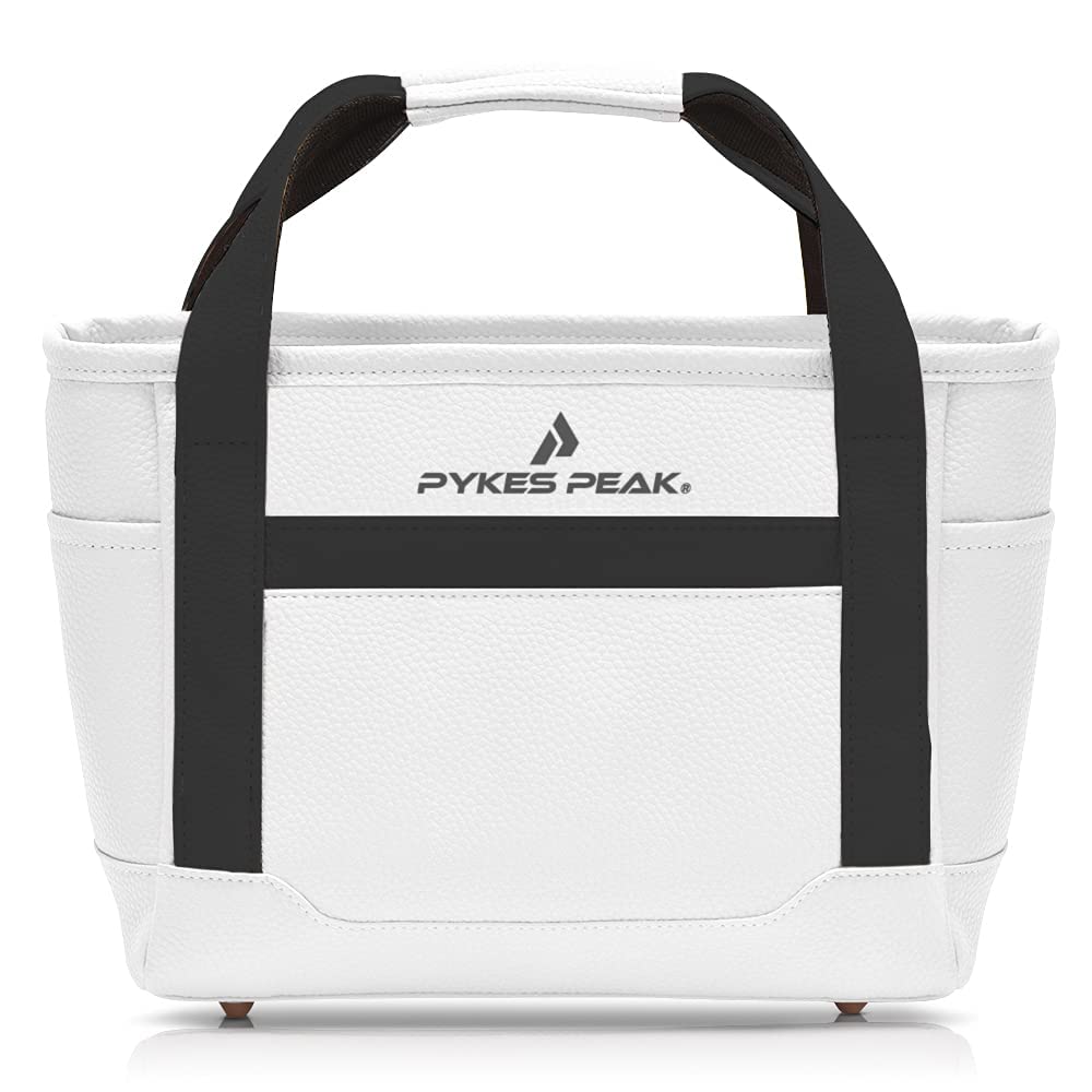 PYKES PEAK Golf Round Bag Cart Pouch Lightweight 12.4oz PVC Leather