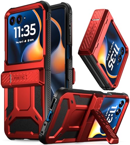 Coque antichoc Motorola Moto Razr 50 robuste avec support et charnière