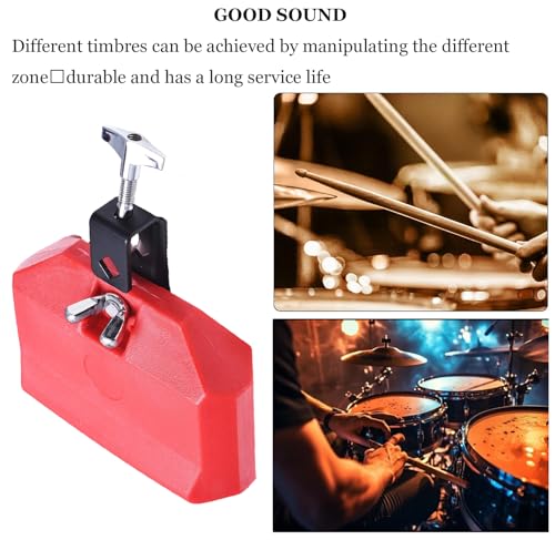 image for MOONBACK 6 Inch Cowbell And Jam Block Set, Plastic Musical Percussion 