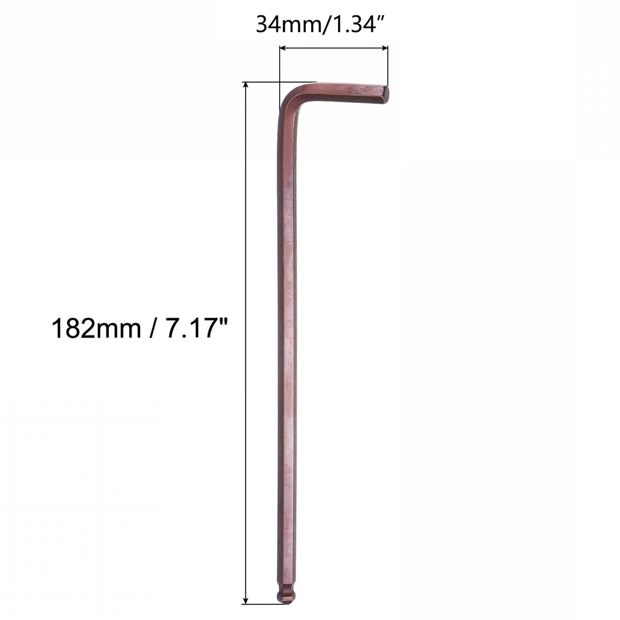 TA-VIGOR 1Pcs 6mm Ball End Hex Key Wrench, Long Arm L-Shaped Allen Wrench Tool for Mechanical Repair Bike Maintenance, and DIY Work - Image 2