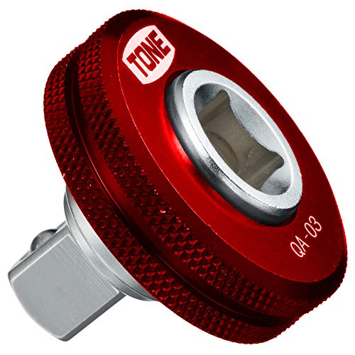 TONE L-QA-03R Quick Adapter 3/8-inch (9.5 mm) Drive Red