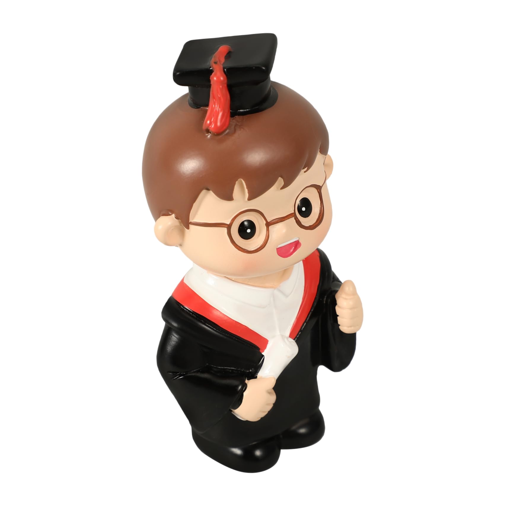 Ciieeo 4stücke Graduation Cake Decoration Resin Figurine Topper Für Abschlussfeiern Essbare Tortendeko Mit Lustigem Design Für Muffins Und Desserts Sicherer Lebensmittelkontakt