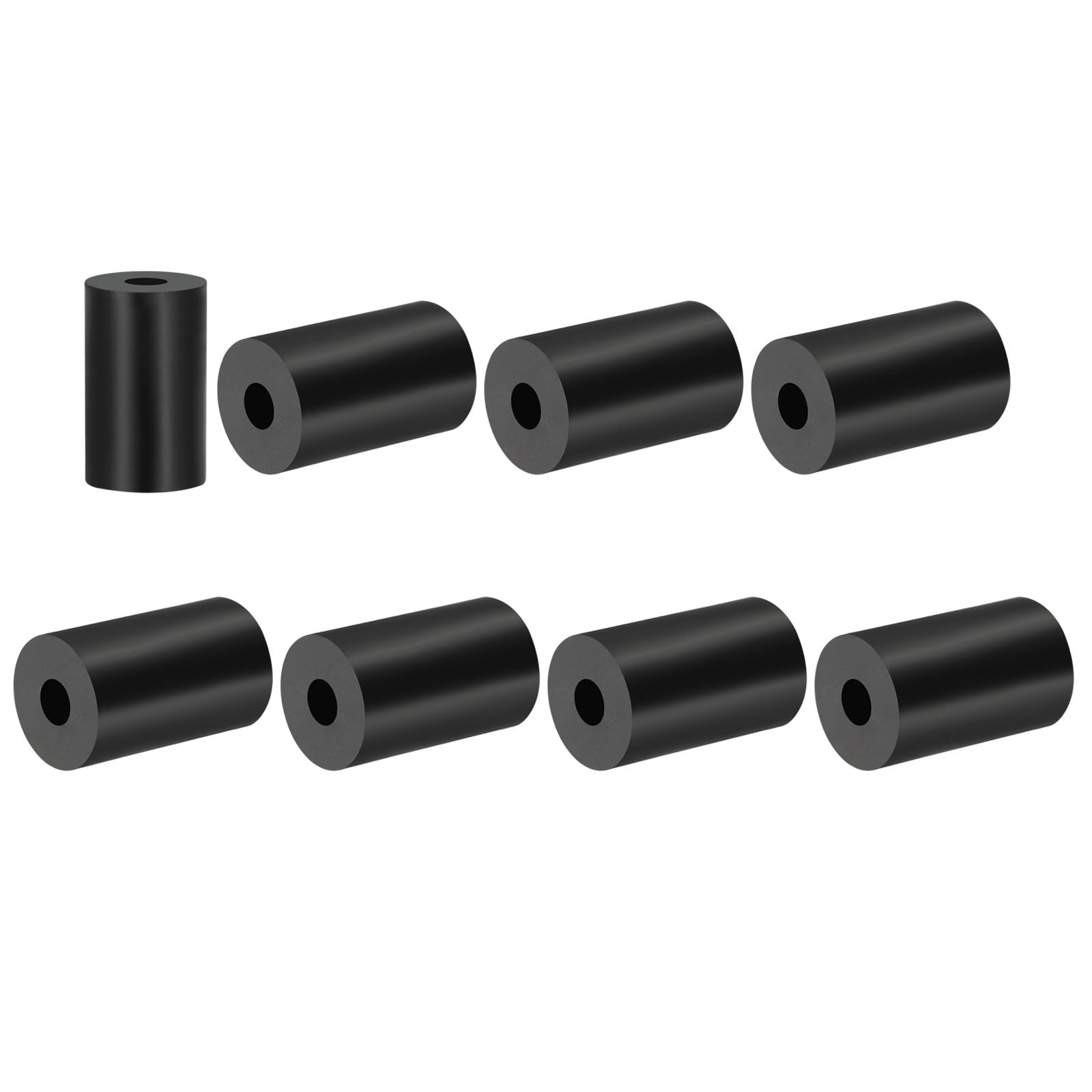 PATIKIL Multi Purpose Rubber Spacer, 8 Pcs 10mm ID x 30 OD x 50mm T Neoprene Round Anti-vibration Isolation Pads Isolator Rubber Bushings Spacer Washer for HVAC Bolts Car Accessories