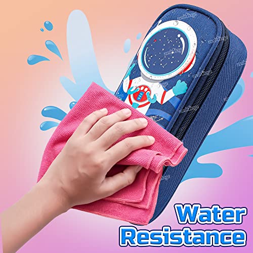 Image of Zest 4 Toyz Pencil Case for Kids | Space Astronaut Pencil Pouch with Large Capacity Water Resistant | Durable Zipper and Large Capacity School Pouch for Girls and Boys