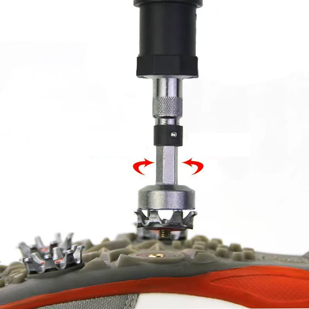 Llave para Zapatos de Golf Acero Inoxidable Herramienta Quitar Tacos Accesorio