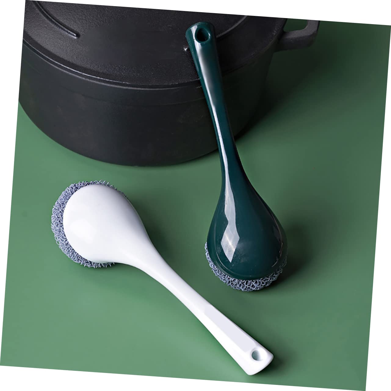 Gogogmee 4Pcs Kitchen Cleaning Brush Dish and Scrubbing Tool for Quick Dirt Removal Durable Design for Easy Cleaning and Decontamination for Home Use