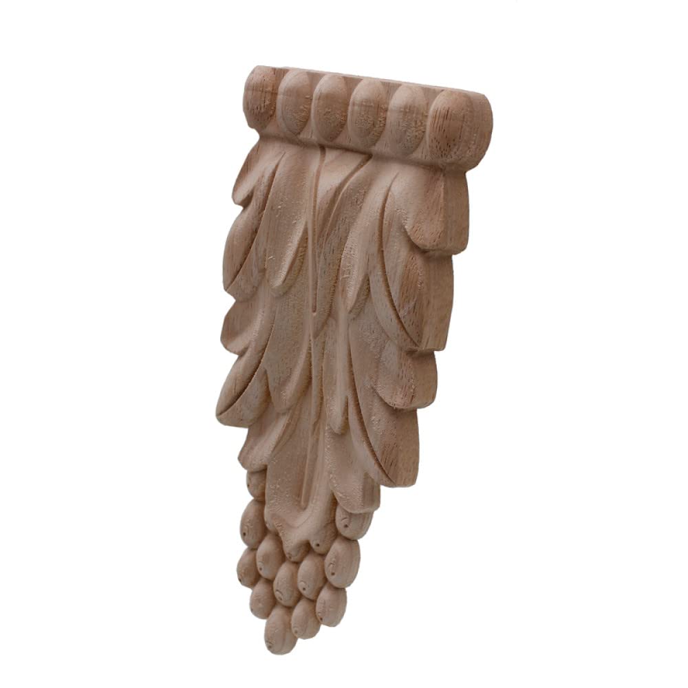 Sculpture sur bois de qualité artisanale applique d'angle 20x8cm