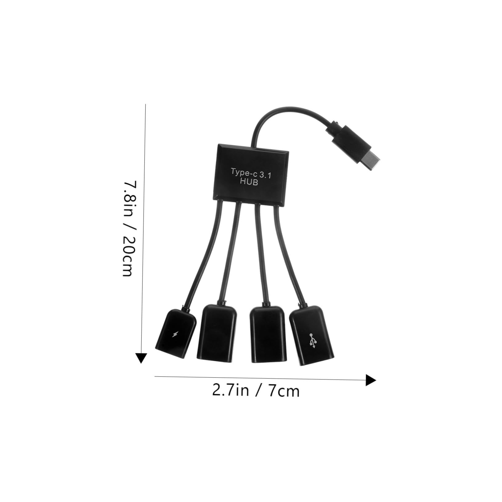 BESTonZON 3sets Hub Usb Adattatore Per Laptop e Pc Otg Per Dispositivi Usb Alimentazione Dispositivi Design e
