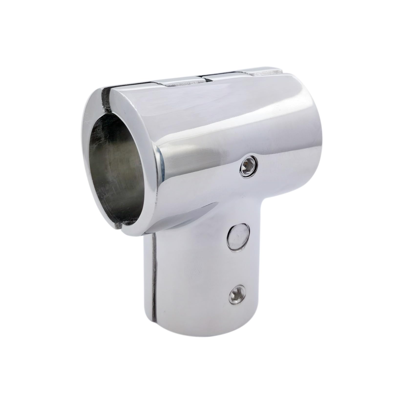 316SS Heavy Duty Barca Railing Raccordo- Lucidato 90 Gradi T/Tee Cerniere/Split Attacco for7/8IN Tubo o Tubo