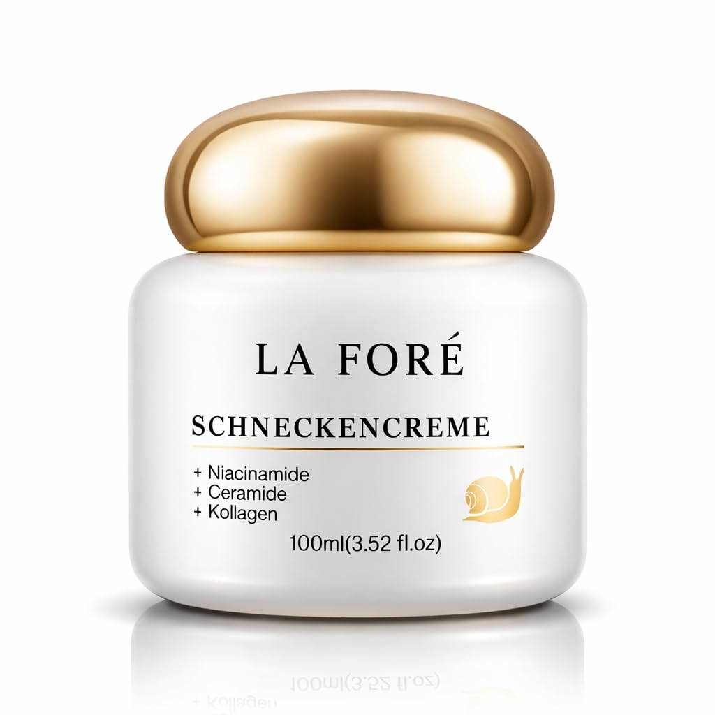 La Foré Schneckenschleim Creme mit Niacinamide, Ceramiden & Kollagen – Hautpflege - Feuchtigkeitscreme, Gesichtscreme und Körperpflege, Anti-Aging, Narbenpflege, Akne & Falten – Gesichtspflege