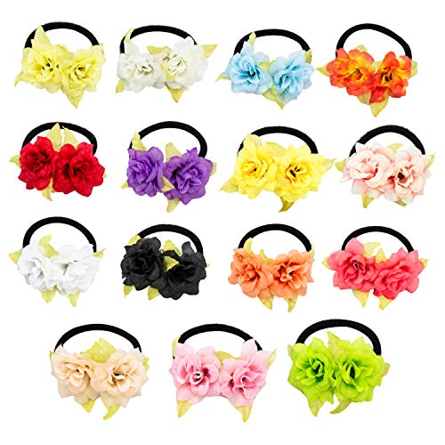 HOPEANT 15 PCS Wrist Corsage Party Prom Hand Flower Decor Head Flower