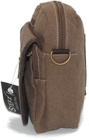 Stefano Messenger Bag Black M1 braun Maße ca. 9 x 13,5 x 7 cm - Image 4