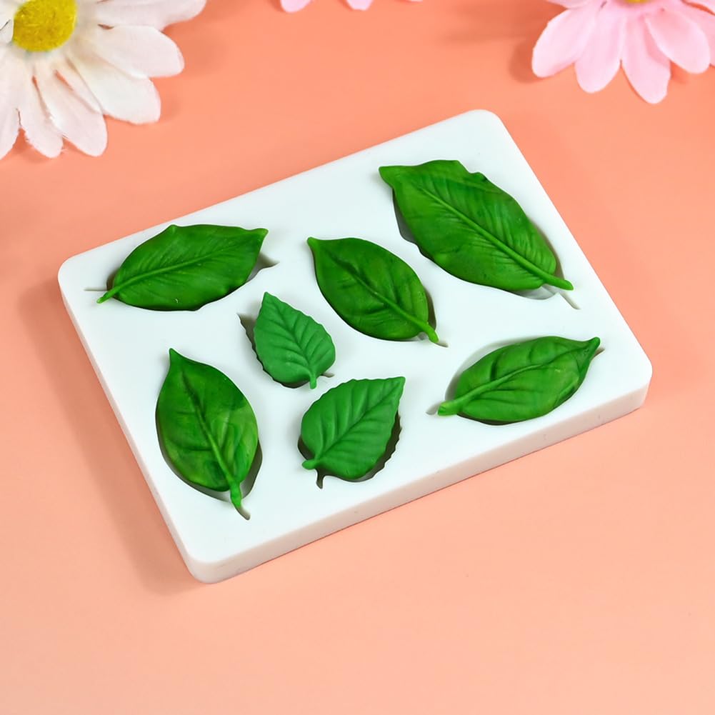 6 stampi in silicone per fondente a forma di fiori, decorazione 3D, per fondente, in silicone, per torte, fondenti, cioccolato, sapone, decorazioni per dessert, caramelle