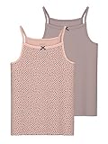 Spitze NAME IT Mädchen NKFSTRAP TOP 2P Evening Sand Hearts NOOS Unterhemden, 146/152