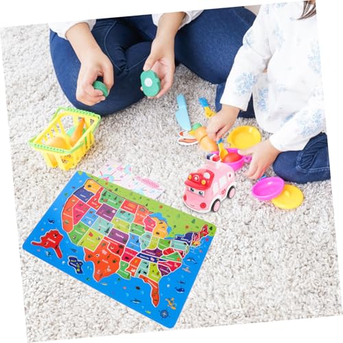 Puzzle États-Unis bois Mipcase pour activités ludiques en famille