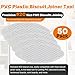 Yudylg PVC Plastic Biscuit Joiner Tool #20 – 50 Pack White Joiner Biscuits for Connecting PVC Decorative Panels, Woodworking, Biscuit Connector for Furniture Frames, Door Frames, Countertop Joiner