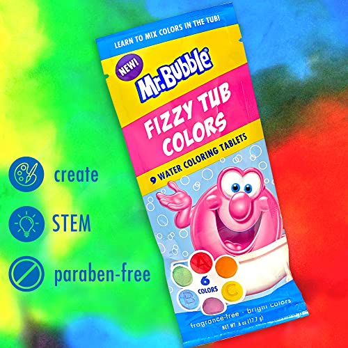 Mr. Bubble Fizzy Tub Colors (12 Packets, 9 Tablets Each) #TOP3