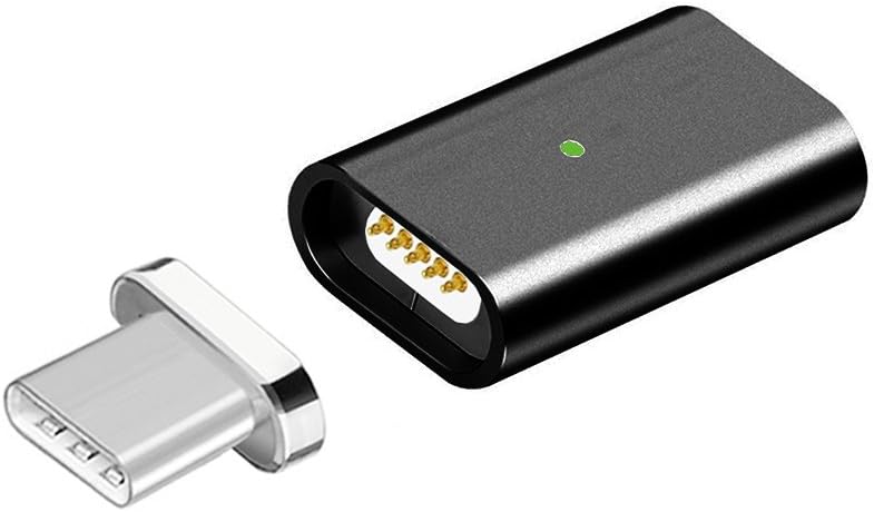 NetDot 5 Pack Gen5 Micro USB to Magnetic Type C Adapter Compatible with USB C Device (Type c Adapter/5 Pack Black)