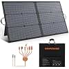 Tragbares Solarpanel 110W Solarladeger t faltbares Solarpanel IP67 wasserdichtes Kit mit 20V Ausgang 235% Wirkungsgrad Modul f r tragbare Stromstation Outdoor Camping Wohnmobil